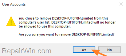 Remove User Profile folder
