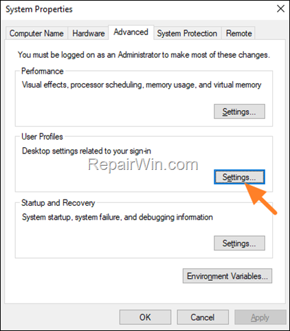 Remove User Profile in Windows 11/10/8/7