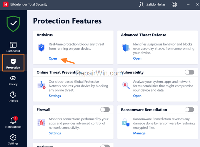 How To Disable Bitdefender Antivirus Real Time Protection 