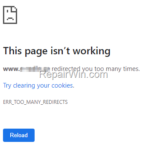 FIX: ERR TOO MANY REDIRECTS in Chrome (Solved)