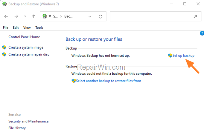 How to Back up Files in Windows 10/11.