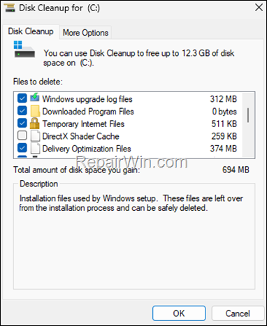 cleanup windows update files