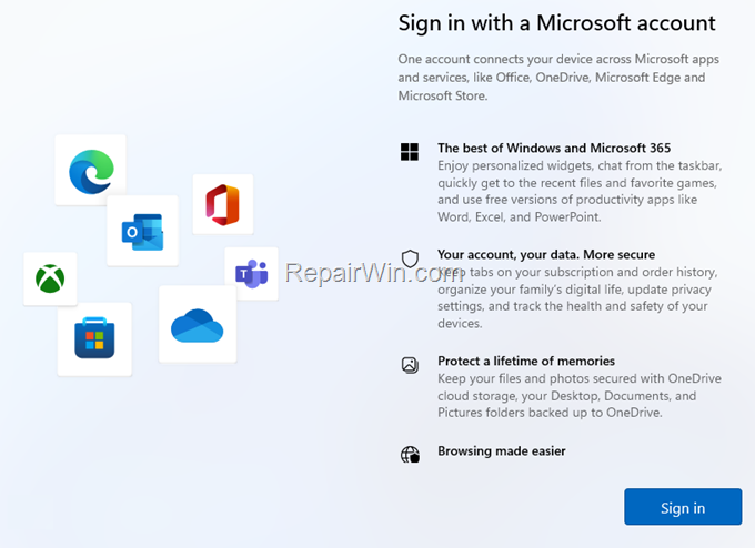 How to setup windows 11 with a local account