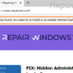 Internet Explorer can't be found. You need to re-install or re-enable Internet Explorer (Solved).
