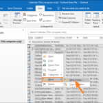 How to Move all Calendar items to another Calendar folder in Outlook.