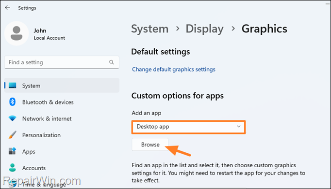 How to Specify the Preferred GPU Adapter for a Game or Program on Windows 10/11