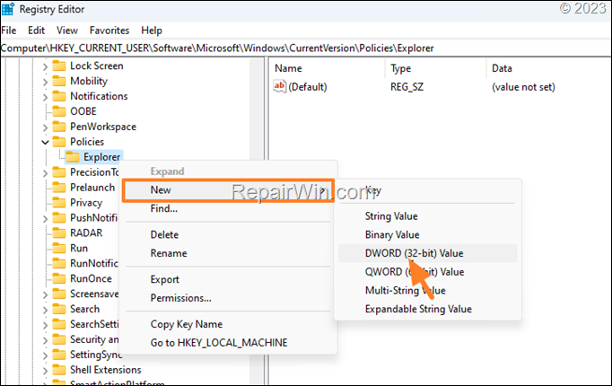 disable windows key shortcuts - registry