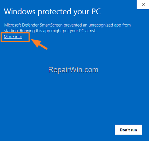 FIX: Windows protected your PC on Windows 10/11.