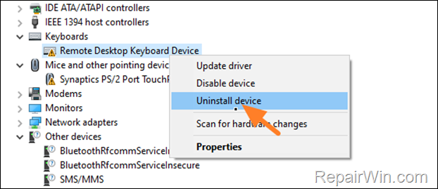 Enable laptop Keyboard