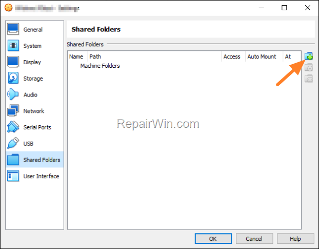 How to assign a drive letter to a folder on the VirtualBox host machine 