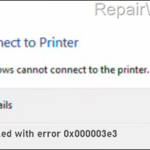 FIX: Printer Error 0x000003e3 – Windows 10/11 Cannot Connect to Printer (Solved)