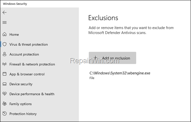 Windows Backup failed to get an exclusive lock on the EFI system partition