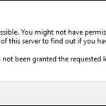 Cannot Access Shared folder. User has not been granted the requested logon type at this computer. (Solved)