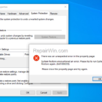 FIX: Error 0x81000203 in System Restore. (Solved)