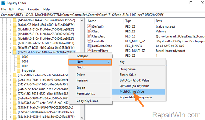  fix error 0x81000203 in system restore
