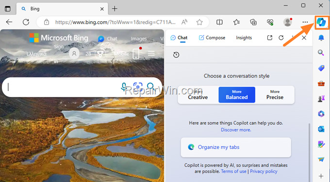 Disable Copilot in Microsoft Edge. 