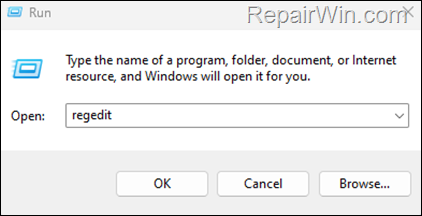 regedit