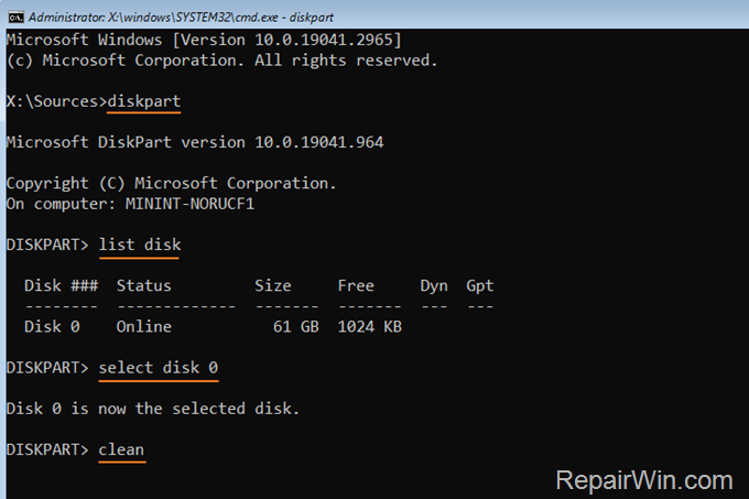 FIX: No disk found in System Restore