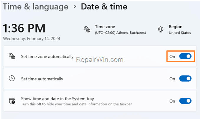 FIX: 'Set Time Zone Automatically' is Greyed Out - Windows 11