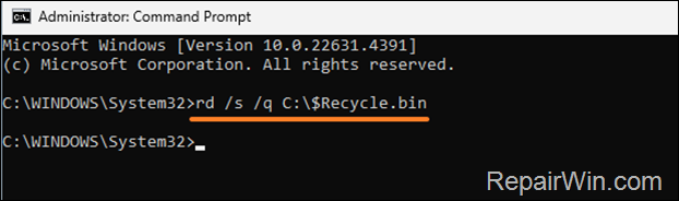 FIX: The Recycle Bin is corrupted on Windows 11/10/8/7 OS