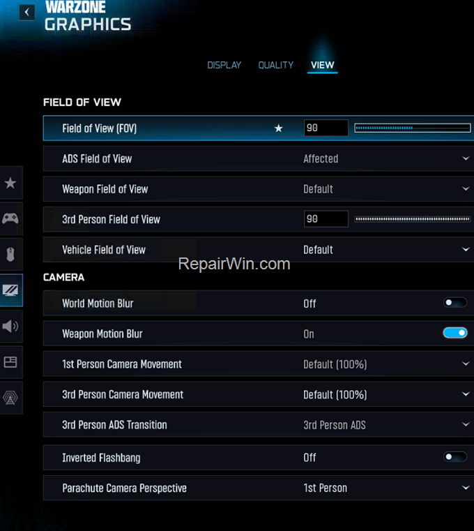 Increase FPS Warzone PC